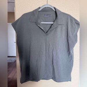FIGS PRO OLIVE GREEN POLO SHIRT